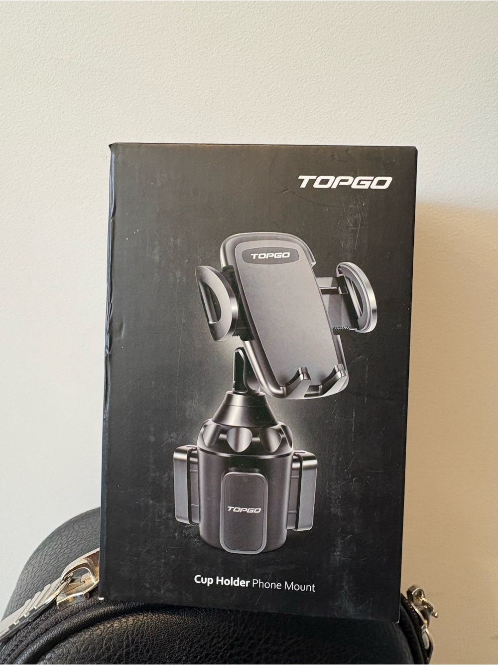 Black Cup Holder Phone Mount